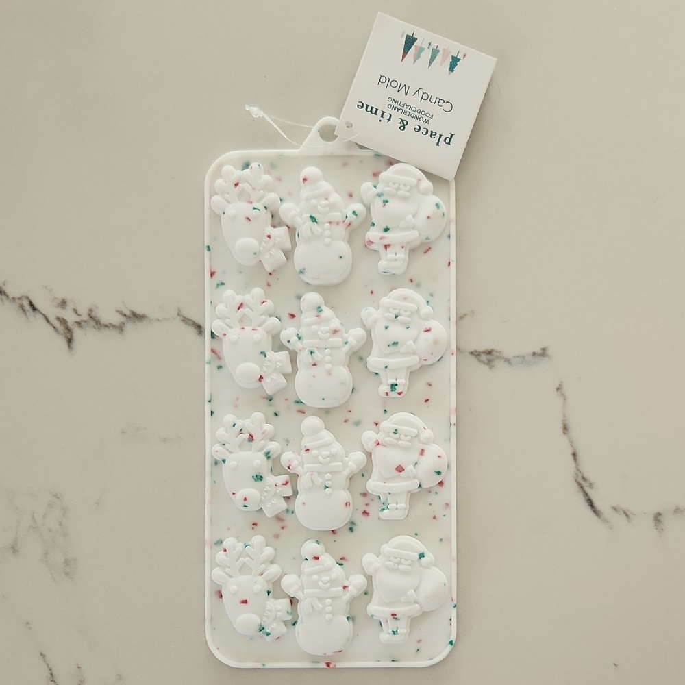Christmas Silicone Candy Mold - White